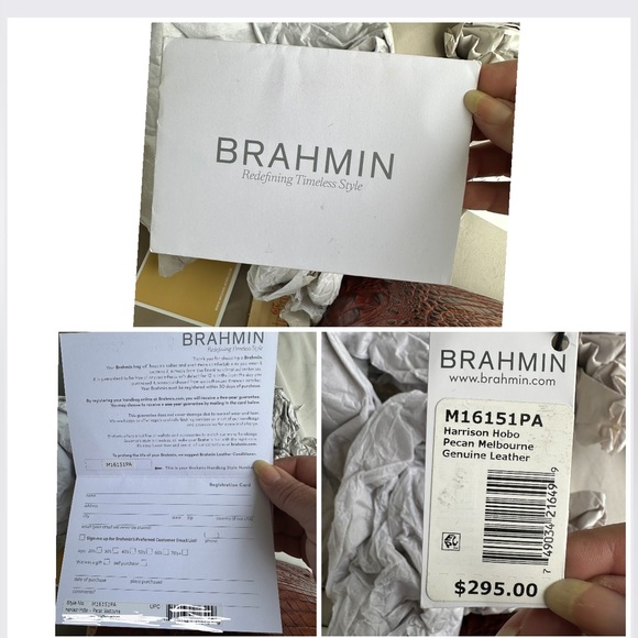 Brahmin Harrison Hobo in Pecan Melbourne - Picture 16 of 16